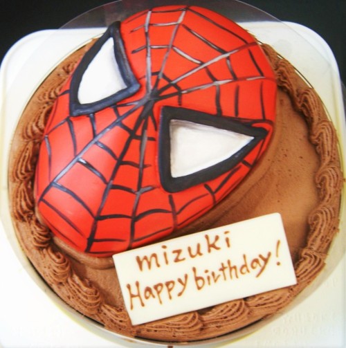 スパイダーマン立体ケーキ